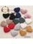 Zeytin Yeşili 50 Adet Tarzı x Renkler Kadife Kadife Kumaş Kaplı Kalp Düğmesi Flatback Dıy El Yapımı Düğmeler Scrapbooking (Yurt Dışından) 2