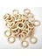 20MM-5MM 50 Adet Stil Ahşap Yüzük Bebek Diş Kaşıyıcı Daire Doğal Ahşap Kemirgen Diş Çıkarma Halkası Oyuncak Montessori Dıy Hemşirelik Bebek Hediye Süsler Aksesuarları (Yurt Dışından) 2