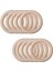 20MM-5MM 50 Adet Stil Ahşap Yüzük Bebek Diş Kaşıyıcı Daire Doğal Ahşap Kemirgen Diş Çıkarma Halkası Oyuncak Montessori Dıy Hemşirelik Bebek Hediye Süsler Aksesuarları (Yurt Dışından) 5