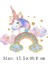 CZ-070-2 Stili Gökkuşağı Bulut Unicorn Giltter Yamalar Demir On Çocuk Giysileri Termo Etiketler Yama Aplike Giyim Için Diy Isı Transferi Parches (Yurt Dışından) 1