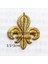 Royalblue 10CM Stili 5 Parça Demir On Yamalar Altın Nakış Çiçek Aplike Noel Fleur De Lis Çiçek 3D Lotus Aplikler Cm.5*3cm (Yurt Dışından) 4