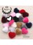 Koyu Gri 50 Adet Tarzı Karışık Renkler Hariy Kumaş Kaplı Kalp Düğmeleri Ev Bahçe Flatback Cabochon El Sanatları Scrapbooking Dıy, 14*17MM (Yurt Dışından) 2