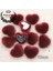 Koyu Gri 50 Adet Tarzı Karışık Renkler Hariy Kumaş Kaplı Kalp Düğmeleri Ev Bahçe Flatback Cabochon El Sanatları Scrapbooking Dıy, 14*17MM (Yurt Dışından) 3