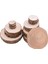 Stil B-50PCS 4cm Stili Adet Doğal Ağaç Kabuğu ile Yuvarlak Ahşap Dilimleri Bitmemiş Çam Daire Ahşap Süsler Düğün Parti Dıy Boyama Ahşap El Sanatları (Yurt Dışından) 2