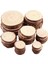 5-6cm Tarzı 1 Paket Bitmemiş Çam Doğal Yuvarlak Ahşap Dilimleri Daireler Ağaç Kabuğu ile Dıy El Sanatları Için Günlük Diskler Düğün Parti Boyama Dekor (Yurt Dışından) 3