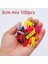 3CM-MIX-100PCS Tarzı 2.5cm Bahar Ahşap Klip Renk Doğal Renkli Yüksek Li Giyim Klibi Dıy El Yapımı Tatil Ev Partisi Dekorasyon Yeni (Yurt Dışından) 1