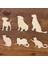 Köpek Stili Woodeats ve Köpekler Et Sevimli Anminal Şekiller Qıtaı Ev Dekorasyonu Dıy Scrapbooking El Sanatları Evcil Hayvanlar Woode WF244 (Yurt Dışından) 2