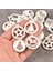 25-35MM 50 Adet Stil Karışık Ahşap Beyaz Noel Kar Tanesi Scrapbooking El Sanatları Dıy El Yapımı Aksesuarlar Ev Dekorasyonu Için Ağaç Süsleme (Yurt Dışından) 4