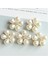 Altın Tarzı Lot 24MM * 24MM Noel Rhinestone Inciler Düğün Dekorasyon Için Çiçek Düğmeleri Metal Broş Saç Yay Dıy Takı Craft (Yurt Dışından) 5