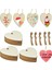 20 Adet 8X8CM Tarzı Pc Doğal Ahşap Kalp Dilimleri Noel Düğün Dekor Için Doğal Sicim ile Bitmemiş Önceden Delinmiş Ahşap Boş Kalp Dilimleri (Yurt Dışından) 2