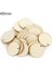 40MM Tarzı Lot Yuvarlak Şekil El Yapımı Ahşap Parça Asılı Kolye Doğal Ahşap Süsleme Scrapbooking Ahşap Dıy El Sanatları Ev Dekorasyonu (Yurt Dışından) 1