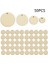 40MM Tarzı Lot Yuvarlak Şekil El Yapımı Ahşap Parça Asılı Kolye Doğal Ahşap Süsleme Scrapbooking Ahşap Dıy El Sanatları Ev Dekorasyonu (Yurt Dışından) 5