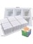 C02 Stili Mini 3D Küp Pişirme Mus Kek Kalıbı Silikon Kare Kabarcık Tatlı Kalıpları Kek Tepsisi Bakeware Mum Alçı Kalıp (Yurt Dışından) 1