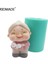 S0679NN Stili 3D Büyükbaba Büyükanne Uzun Ömür Yaşlı Silikon Mum Kalıpları Reçine Kek Dekorasyon Araçları Alçı Epoksi Modeli Doğum Günü Kalıp (Yurt Dışından) 1