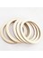 4cm 50PCS Tarzı Ahşap Daire Ahşap Içi Boş Yuvarlak Ahşap Parçalar Bitmemiş Ahşap El Sanatları (Yurt Dışından) 2