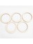 4cm 50PCS Tarzı Ahşap Daire Ahşap Içi Boş Yuvarlak Ahşap Parçalar Bitmemiş Ahşap El Sanatları (Yurt Dışından) 3