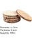10PC 0.5cm 4-5cm Tarzı Paketi Doğal Çam Yuvarlak Bitmemiş Ahşap Dilimleri Ağaç Kabuğu ile Daireler Günlük Diskler Dıy El Sanatları Düğün Parti Boyama (Yurt Dışından) 1