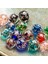 Renk 2 Tarzı Lot 8mm Yuvarlak Işıklı Çiçek Cam Gevşek Boncuklar Aydınlık Lampwork Boncuk El Yapımı Kristal Dıy Dikiş Mamulleri (Yurt Dışından) 2