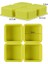 JH-W-001 Stili Funbaky 4 Kavite Geometrik Sabun Kalıp Silikon Kare Kalıp Sabun Yapımı Için Dıy Ev Basit Sabun Kalıpları (Yurt Dışından) 4