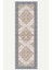 Vintage Halı Modern Motifli Bej ve Mavi Göbekli Desenli Dijital Şönil Halı 5