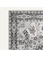 Siyah ve Beyaz Mandala Motifli, Klasik ve Modern Vintage Dijital Şönil Halı 3