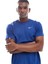 Dri-Fit Uv Miler Ss Erkek Mavi Spor Tişört 1