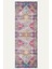 Canlı Renkli Vintage Halı - Pembe, Sarı ve Mavi Dijital Şönil Halı 5