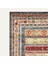 Vintage Halı Modern Motifli Bej ve Renkli Kilim Desenli Dijital Şönil Halı 3