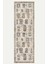 Kilim Motifli Geometrik Desenli Modern Eskitme Tasarım Vintage Dijital Şönil Halı 5