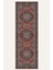 Vintage Halı Modern Motifli Kırmızı Göbekli Kilim Desenli Dijital Şönil Halı 5