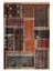 Otantik Vintage Patchwork Detaylı Dijital Şönil Halı - Kaymaz Tabanlı ve Modern 2