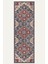 Vintage Halı Modern Motifli Antrasit Mavi ve Bej Göbek Desenli Dijital Şönil Halı 5