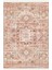 Kızıl ve Bej Tonlarında Geometrik Kilim Motifli Vintage Dijital Şönil Halı 2