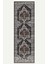 Vintage Halı Modern Motifli Gri ve Siyah Klasik Desenli Dijital Şönil Halı 5