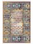Vintage Halı Modern Motifli Turuncu Mavi Bej Kilim Desenli Dijital Şönil Halı 2