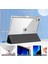 Apple iPad 11. Nesil 2025 Tablet Kılıf Manyetik Pen Charge Kalem Bölmeli Akıllı Uyku Modlu Şeffaf Kapak A3355/A3356 A16 5
