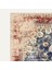 Lacivert ve Krem Tonlarında Floral Motifli Vintage Dijital Şönil Halı 3