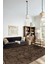 Vintage Halı Modern Motifli Kahverengi Kilim Desenli Dijital Şönil Halı 1