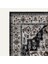 Vintage Halı Modern Motifli Gri ve Siyah Klasik Desenli Dijital Şönil Halı 3