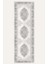 Vintage Halı Modern Motifli Gri Göbekli Kilim Desenli Dijital Şönil Halı 5