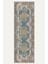 Vintage Halı Modern Motifli Yeşil Bej Kilim Desenli Dijital Şönil Halı 5