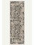 Vintage Halı Göbekli Çiçek Motifli Bej Klasik Dijital Şönil Halı 5