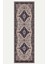 Vintage Halı Modern Motifli Leci ve Bej Göbek Desenli Dijital Şönil Halı 5
