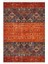 Turuncu ve Kırmızı Tonlarında Etnik Kilim Desenli Halı Dijital Şönil Halı 2