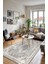 Klasik Çiçek Motifli Vintage Modern Salon Halısı, Dokuma Taban Dekoratif Şönil Yıkanabilir Halı 1