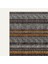 Vintage Halı Modern Motifli Kahverengi ve Çizgili Kilim Desenli Dijital Şönil Halı 3