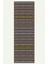 Vintage Halı Modern Motifli Kahverengi ve Çizgili Kilim Desenli Dijital Şönil Halı 5