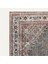 Vintage Halı Göbekli Çiçek Motifli Gri ve Bordo Klasik Dijital Şönil Halı 3
