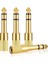 4 Adet 6.35MM (1/4 Inç) Erkek - 3.5mm (1/4 Inç) Dişi Stereo Kulaklık Adaptörü, Kulaklık Için Ses Adaptörü Jakı Fişi (Yurt Dışından) 1