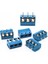 100 Adet Mavi Abs KF301-3P 5.08MM 3 Pin Bağlantı Terminali Vidalı Terminal Konnektörü (Yurt Dışından) 5